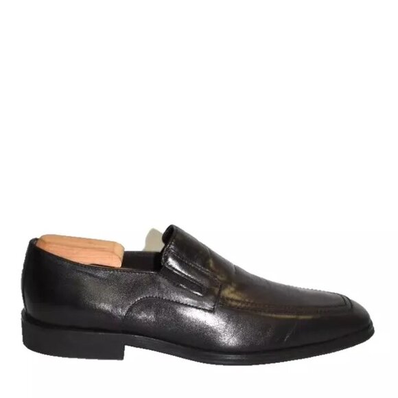 New! Bruno Magli RAGING LEATHER SLIP-ON BLACK LEATHER Loafer Size 9.5 M DD471 main image 4